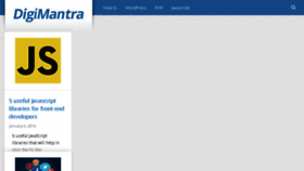 What Digimantra.com website looked like in 2017 (7 years ago)