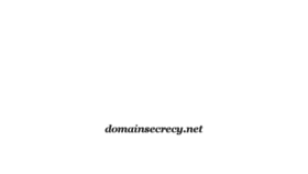 What Domainsecrecy.net website looked like in 2017 (7 years ago)