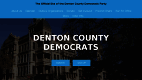 What Dentondemocrats.org website looked like in 2017 (7 years ago)