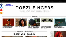 What Dobzifingers.com website looked like in 2017 (7 years ago)