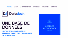 What Data-dock.fr website looked like in 2017 (7 years ago)