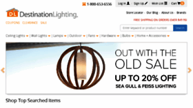 What Destinationlighting.com website looked like in 2017 (7 years ago)