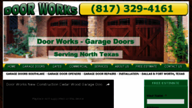 What Door-works.com website looked like in 2017 (7 years ago)