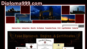 What Diploma999.com website looked like in 2017 (7 years ago)