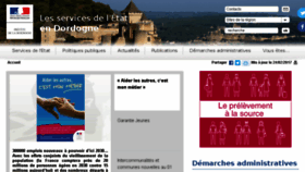 What Dordogne.gouv.fr website looked like in 2017 (7 years ago)