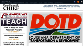 What Donaldsonvillechief.com website looked like in 2017 (7 years ago)