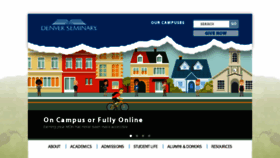 What Denverseminary.edu website looked like in 2017 (7 years ago)