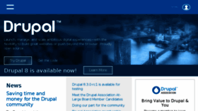 What Drupal.org website looked like in 2017 (7 years ago)