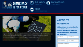 What Democracyisforpeople.org website looked like in 2017 (7 years ago)