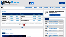 What Daily-bourse.fr website looked like in 2017 (7 years ago)