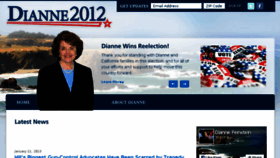 What Diannefeinstein2012.com website looked like in 2017 (7 years ago)