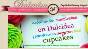 What Dulcidea.com website looked like in 2017 (7 years ago)