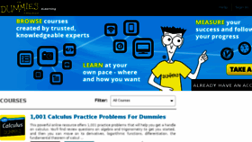 What Dummieselearning.com website looked like in 2017 (7 years ago)