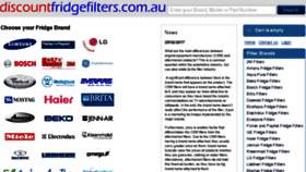 What Discountfridgefilters.com.au website looked like in 2017 (7 years ago)
