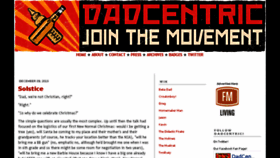 What Dadcentric.com website looked like in 2017 (7 years ago)