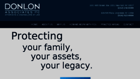 What Donlonlaw.com website looked like in 2017 (7 years ago)