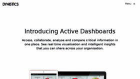 What Dynistics.com website looked like in 2017 (7 years ago)