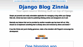 What Django-blog-zinnia.com website looked like in 2017 (7 years ago)