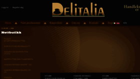 What Delitalia.no website looked like in 2017 (7 years ago)