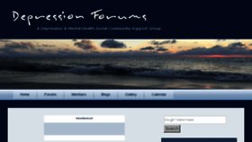 What Depressionforums.org website looked like in 2017 (7 years ago)