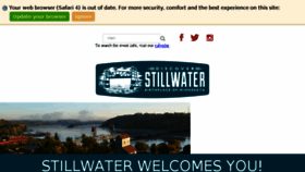 What Discoverstillwater.com website looked like in 2017 (7 years ago)