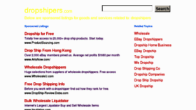 What Dropshipers.com website looked like in 2011 (12 years ago)