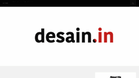 What Desain.in website looked like in 2017 (7 years ago)