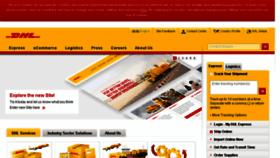 What Dhl-usa.com website looked like in 2017 (7 years ago)
