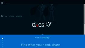 What Docsity.com website looked like in 2017 (7 years ago)