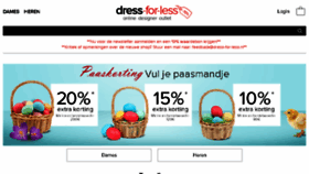 What Dress-for-less.nl website looked like in 2017 (7 years ago)