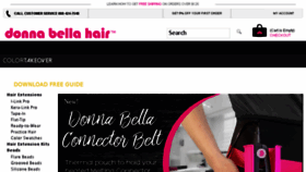 What Donnabellahair.com website looked like in 2017 (7 years ago)