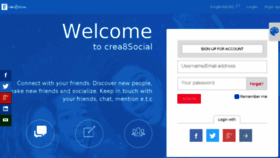 What Demo.crea8social.com website looked like in 2017 (7 years ago)