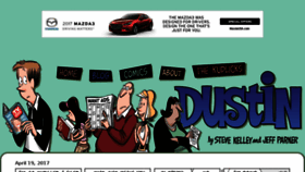 What Dustincomics.com website looked like in 2017 (7 years ago)