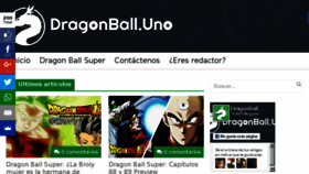 What Dragonball.uno website looked like in 2017 (7 years ago)