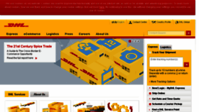 What Dhl.com.bd website looked like in 2017 (7 years ago)