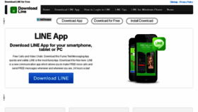 What Downloadlineapp.com website looked like in 2017 (7 years ago)
