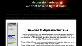 What Depressionhurts.us website looked like in 2017 (6 years ago)