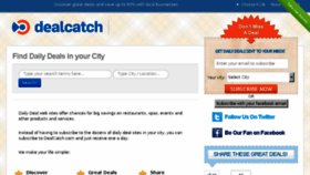 What Dealcatch.com website looked like in 2017 (7 years ago)