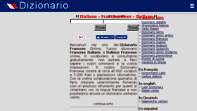 What Dizionario-francese.com website looked like in 2017 (7 years ago)