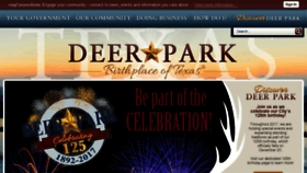 What Deerparktx.gov website looked like in 2017 (7 years ago)