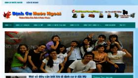 What Dinhcunuocngoai.com website looked like in 2017 (7 years ago)