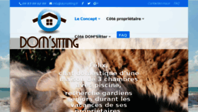 What Domsitting.fr website looked like in 2017 (7 years ago)