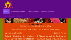 What Darlingtourism.co.za website looked like in 2017 (6 years ago)