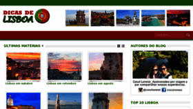 What Dicasdelisboa.com.br website looked like in 2017 (8 years ago)