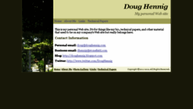 What Doughennig.com website looked like in 2017 (7 years ago)