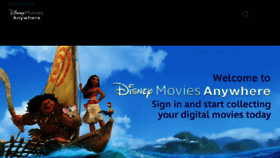 What Disneymoviesanywhere.com website looked like in 2017 (7 years ago)