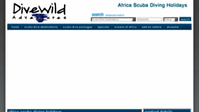 What Divewild.com website looked like in 2017 (7 years ago)