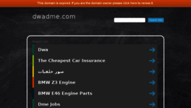 What Dwadme.com website looked like in 2017 (7 years ago)