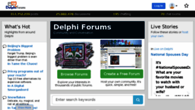 What Delphiforums.com website looked like in 2017 (6 years ago)