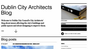 What Dublincityarchitects.ie website looked like in 2017 (7 years ago)